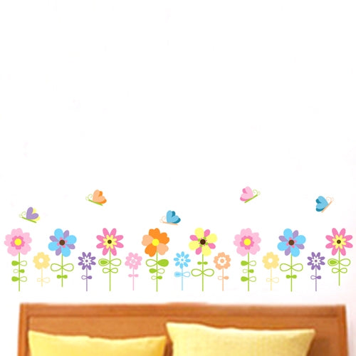 DIY Fashion Self Adhesive PVC Removable Wall Stickers / House Interior Decoration Pictures -- Flowers & Butterfly, Size : 70cm x 50cm