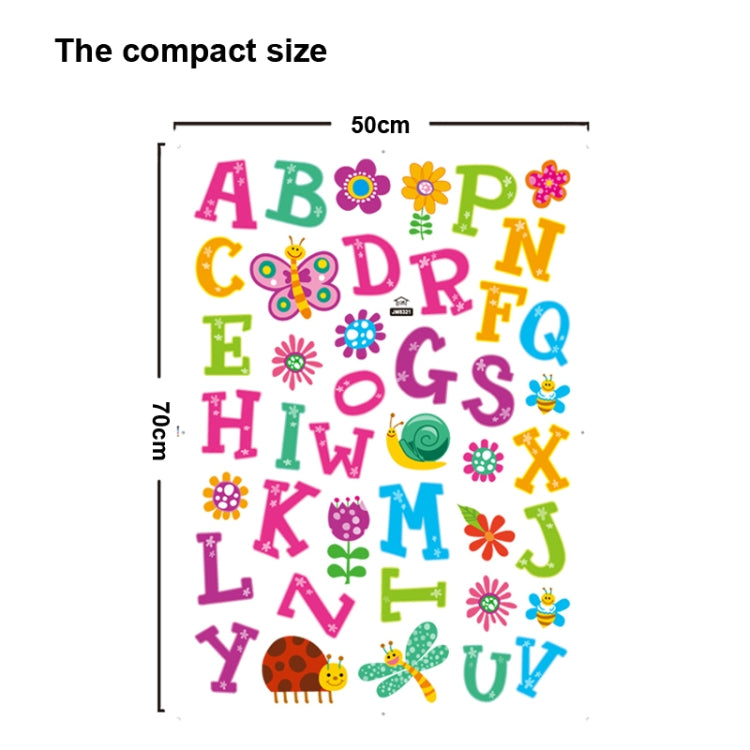 DIY Fashion Self Adhesive PVC Removable Wall Stickers / House Interior Decoration Pictures -- Cartoon Letter Wall, Size: 70cm x 50cm