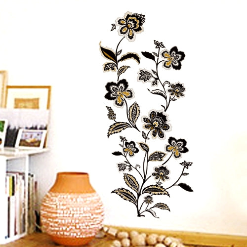 DIY Fashion Self Adhesive PVC Removable Wall Stickers / House Interior Decoration Pictures -- Flower Vine, Size:70cm x 50cm