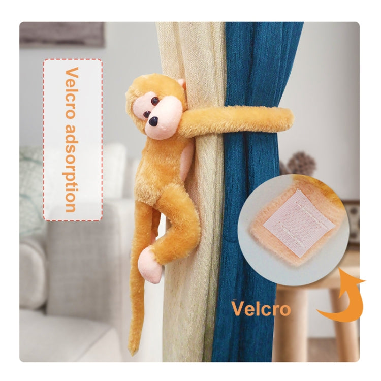 Pair of Super Lovely Cartoon Hanuman Design Curtain Buckles Tiebacks Binds Household Decorator(Orange)