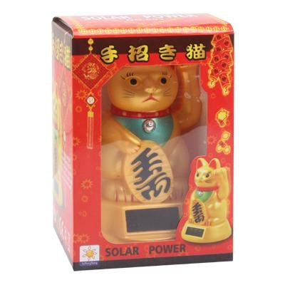 Solar Powered Waving Lucky Cat