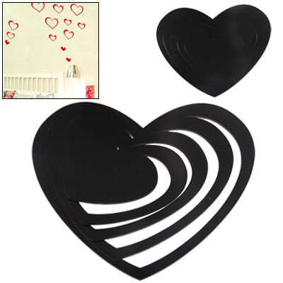 Peach Hearts Shaped DIY Adhesive Wall Sticker Decal Wallpaper House Interior Decor