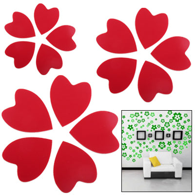 Large + Middle + Small Size Heart Shaped DIY Adhesive Wall Sticker Decal Wallpaper
