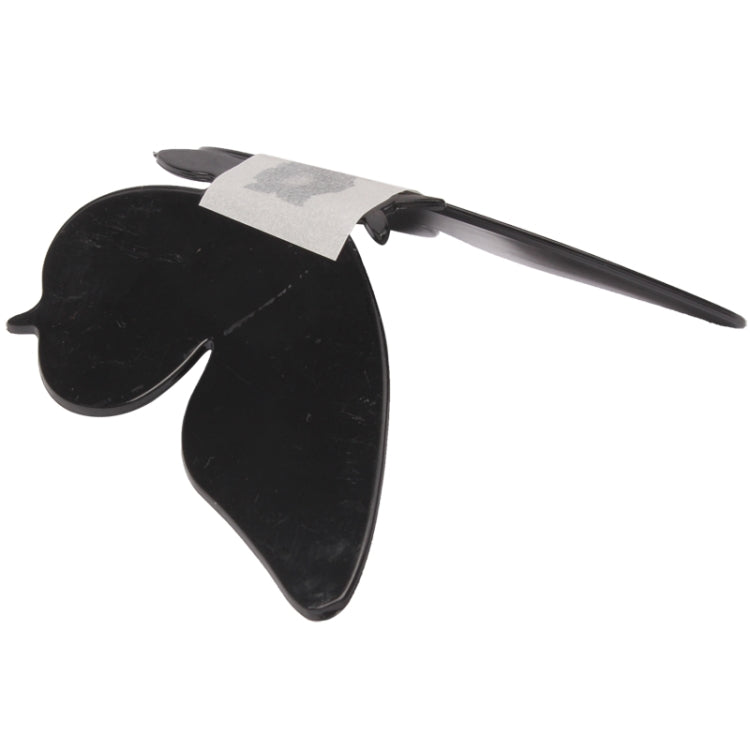 Middle Size 3D Vivid Plastic Butterfly Wall Sticker Decor Pop-up Sticker Home Room Art Decorations(Black)