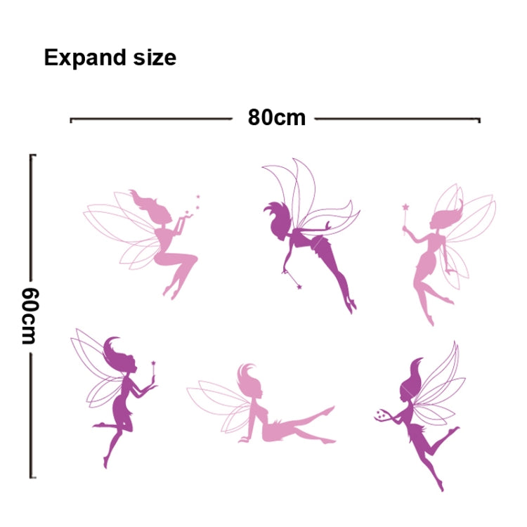 DIY Fashion Self Adhesive PVC Removable Wall Stickers / House Interior Decoration Pictures -- Angel Girl, Size: 70cm x 50cm