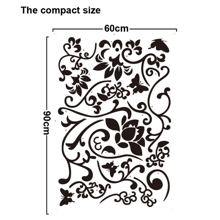 DIY Fashion Self Adhesive PVC Removable Wall Stickers / House Interior Decoration Pictures -- Butterfly under the Trees, Size: 90cm x 60cm