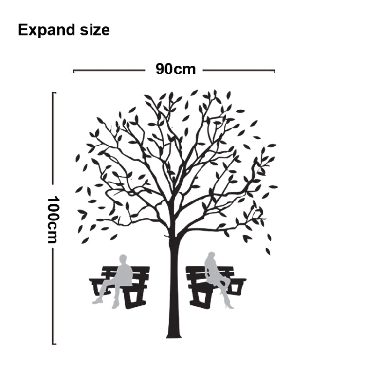 DIY Fashion Self Adhesive PVC Removable Wall Stickers / House Interior Decoration Pictures -- Westerly Leaves, Size: 90cm x 60cm