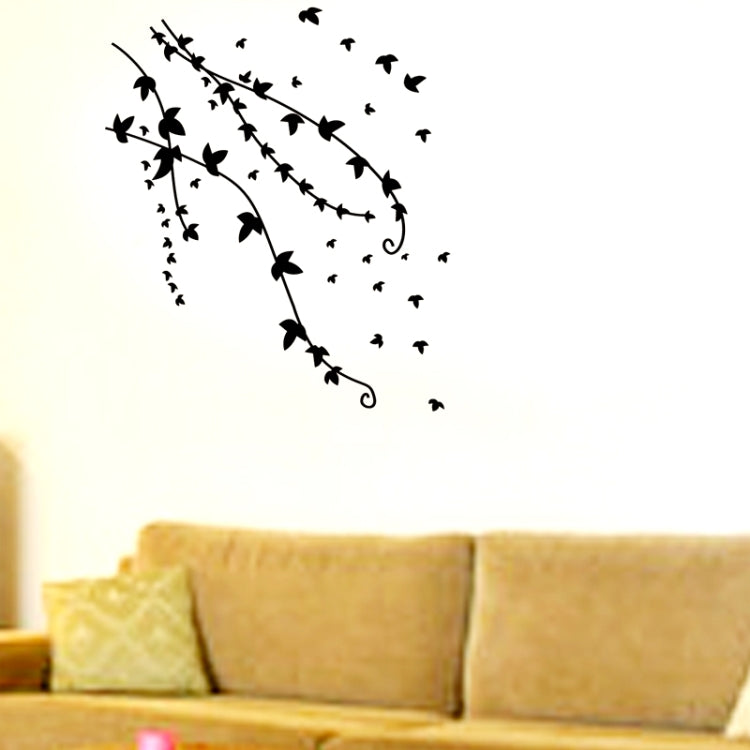 DIY Fashion Self Adhesive PVC Removable Wall Stickers / House Interior Decoration Pictures -- Autumn Wind Blows, Size: 90cm x 60cm