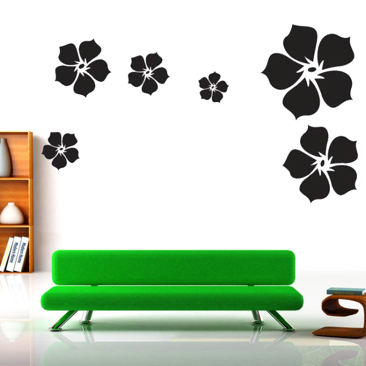 DIY Fashion Self Adhesive PVC Removable Wall Stickers / House Interior Decoration Pictures --Flower, Size: 90cm x 60cm