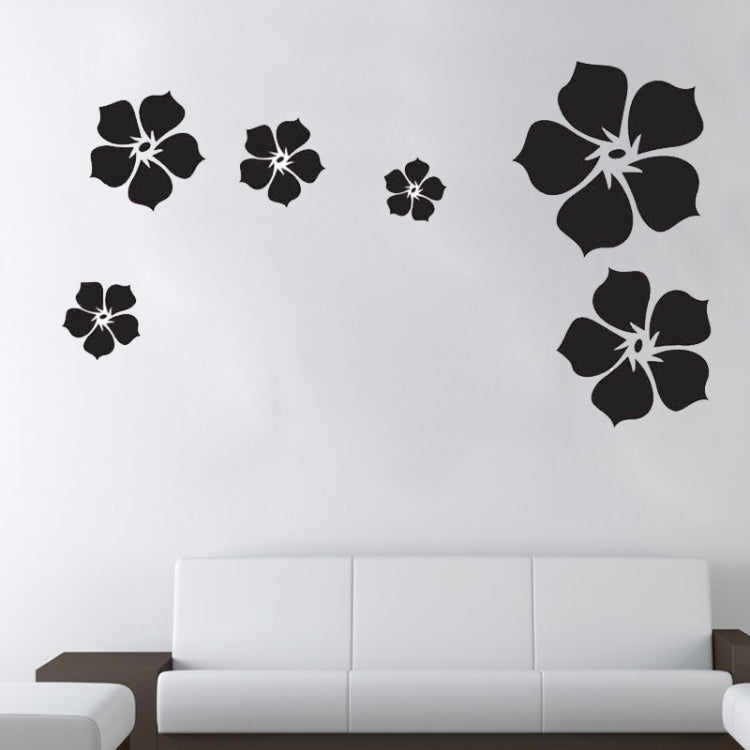 DIY Fashion Self Adhesive PVC Removable Wall Stickers / House Interior Decoration Pictures --Flower, Size: 90cm x 60cm