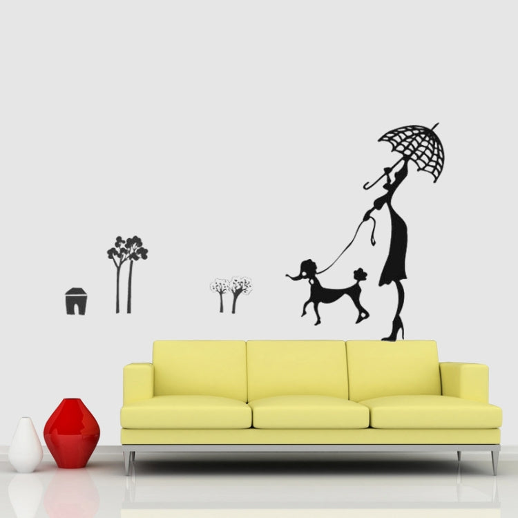 DIY Fashion Self Adhesive PVC Removable Wall Stickers / House Interior Decoration Pictures -- Pretty Girl, Size: 90cm x 60cm