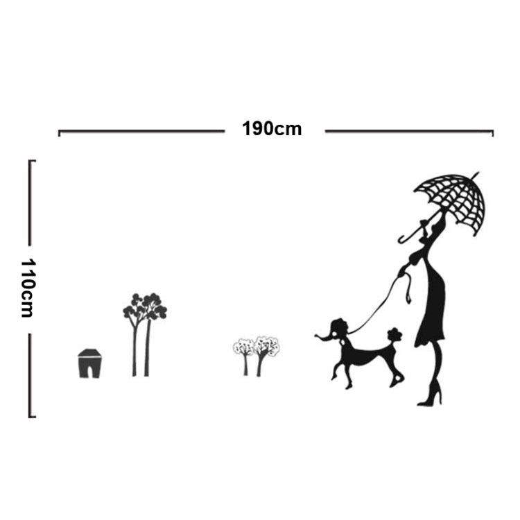 DIY Fashion Self Adhesive PVC Removable Wall Stickers / House Interior Decoration Pictures -- Pretty Girl, Size: 90cm x 60cm