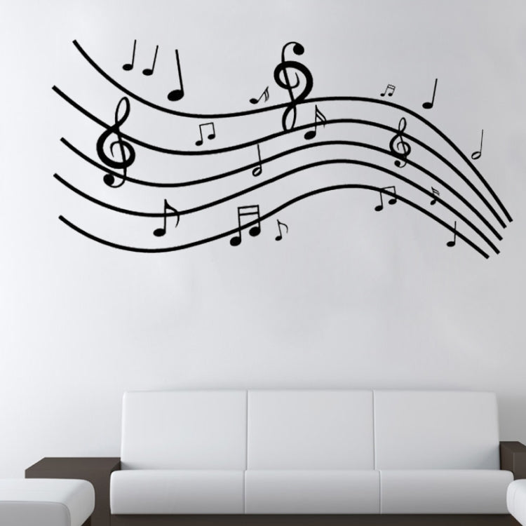 DIY Fashion Self Adhesive PVC Removable Wall Stickers / House Interior Decoration Pictures -- Music, Size: 90cm x 60cm