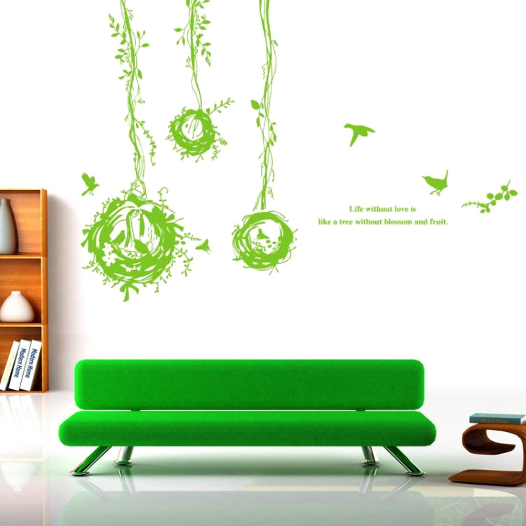DIY Fashion Self Adhesive PVC Removable Wall Stickers / House Interior Decoration Pictures -- Bird Nest, Size: 90cm x 60cm
