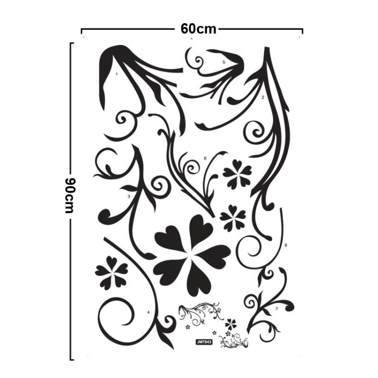 DIY Fashion Self Adhesive PVC Removable Wall Stickers / House Interior Decoration Pictures -- Decorative Border, Size: 90cm x 60cm