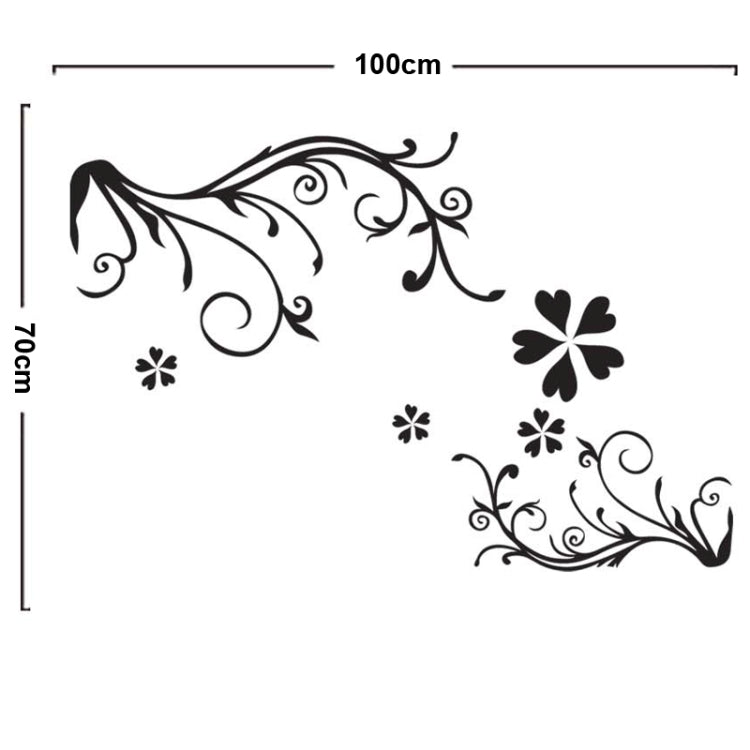 DIY Fashion Self Adhesive PVC Removable Wall Stickers / House Interior Decoration Pictures -- Decorative Border, Size: 90cm x 60cm