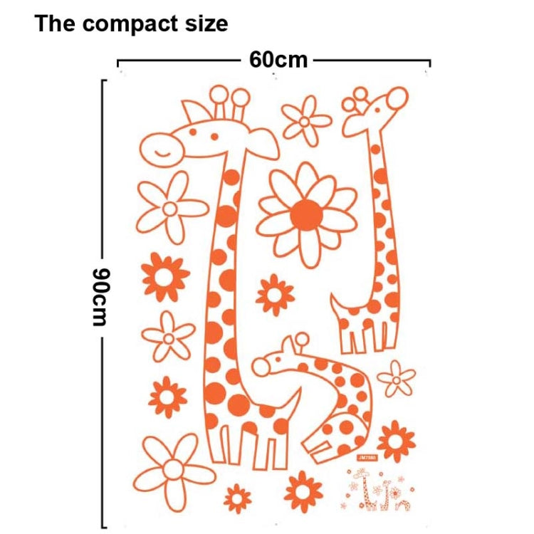 DIY Fashion Self Adhesive PVC Removable Wall Stickers / House Interior Decoration Pictures -- Cartoon Giraffe, Size: 90cm x 60cm