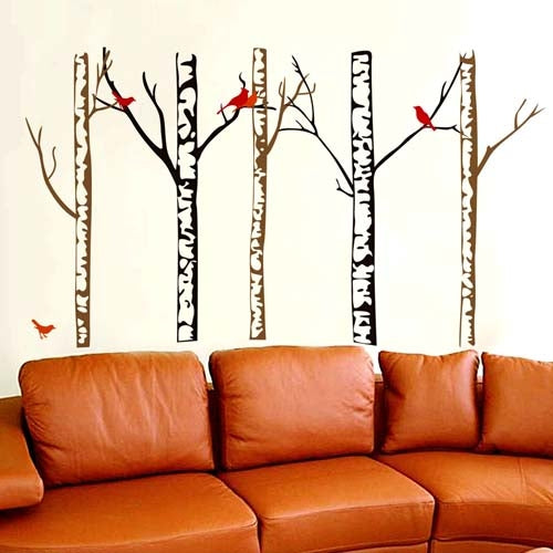 DIY Fashion Self Adhesive PVC Removable Wall Stickers / House Interior Decoration Pictures -- Warm Winter Withered, Size: 90cm x 60cm