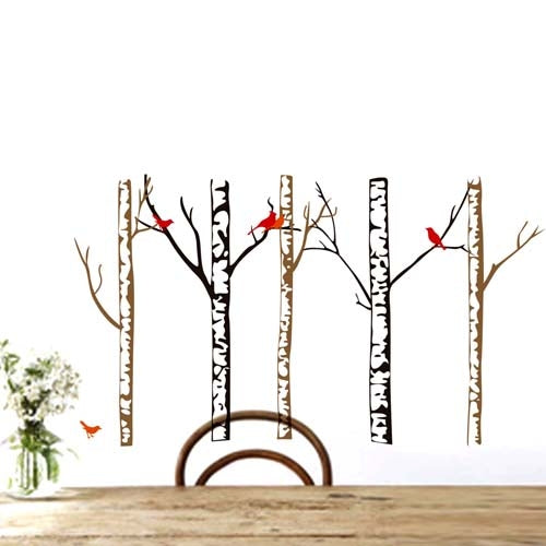 DIY Fashion Self Adhesive PVC Removable Wall Stickers / House Interior Decoration Pictures -- Warm Winter Withered, Size: 90cm x 60cm