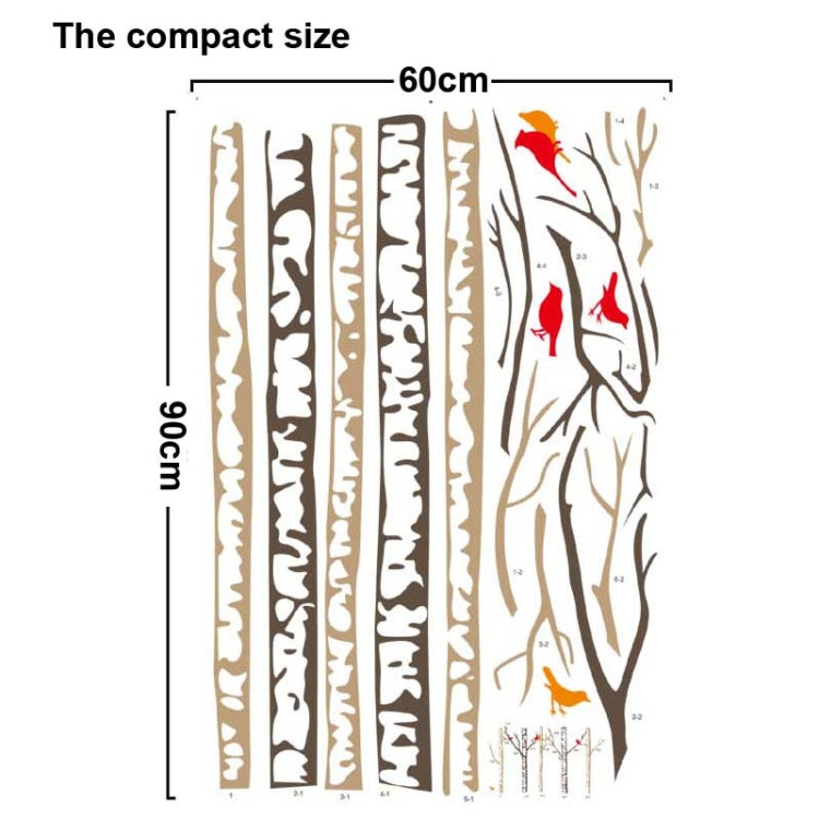 DIY Fashion Self Adhesive PVC Removable Wall Stickers / House Interior Decoration Pictures -- Warm Winter Withered, Size: 90cm x 60cm