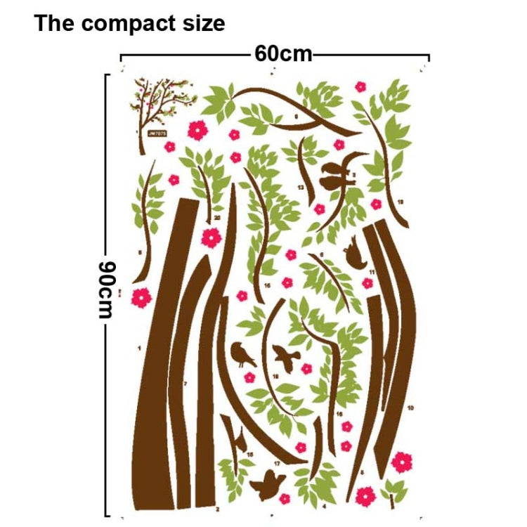 DIY Fashion Self Adhesive PVC Removable Wall Stickers / House Interior Decoration Pictures -- Verdant Tree, Size: 90cm x 60cm