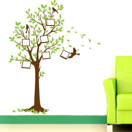 DIY Fashion Self Adhesive PVC Removable Wall Stickers / House Interior Decoration Pictures -- Frame Tree, Size: 90cm x 60cm
