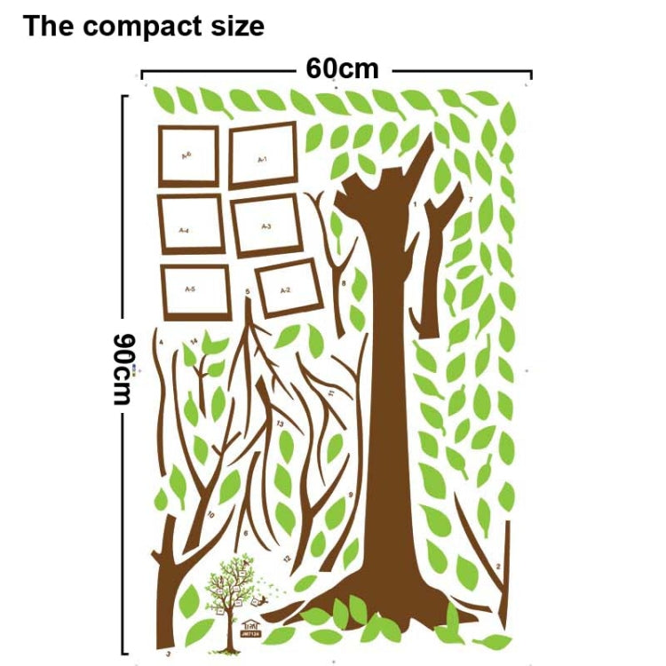 DIY Fashion Self Adhesive PVC Removable Wall Stickers / House Interior Decoration Pictures -- Frame Tree, Size: 90cm x 60cm