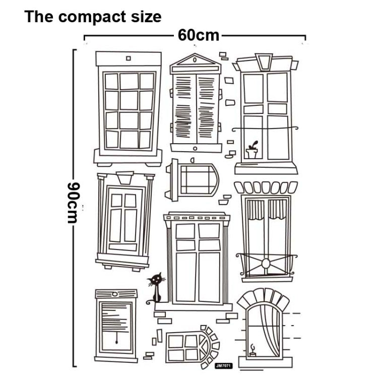 DIY Fashion Self Adhesive PVC Removable Wall Stickers / House Interior Decoration Pictures -- Diversification Abstract Door, Size: 90cm x 60cm