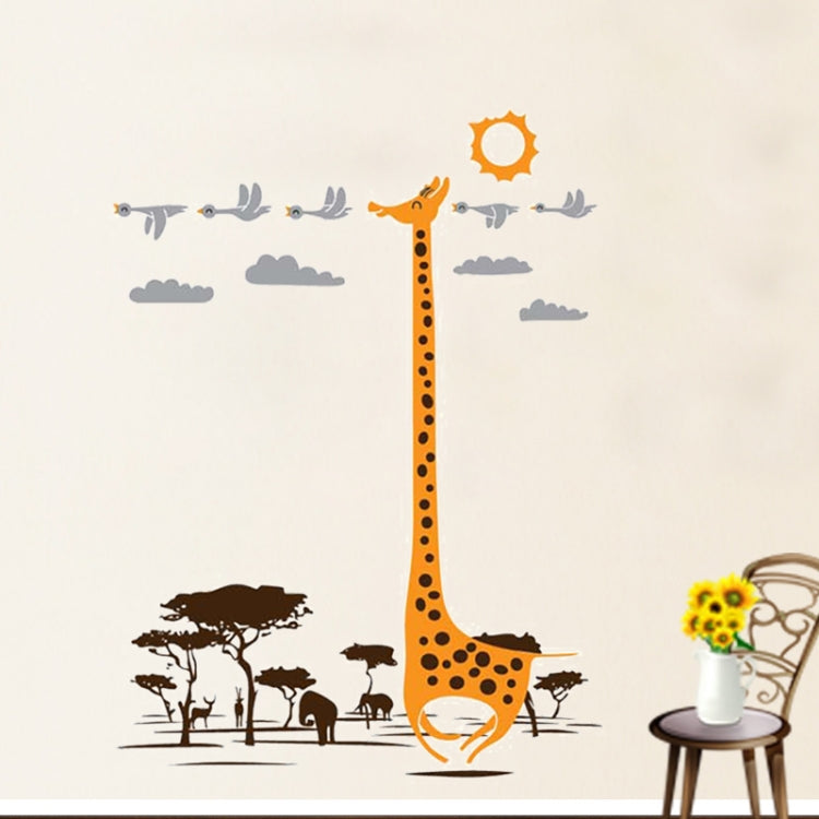 DIY Fashion Self Adhesive PVC Removable Wall Stickers / House Interior Decoration Pictures -- Giraffe, Size: 90cm x 60cm