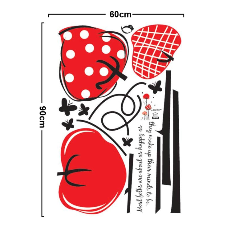 DIY Fashion Self Adhesive PVC Removable Wall Stickers / House Interior Decoration Pictures -- Mushroom, Size: 90cm x 60cm