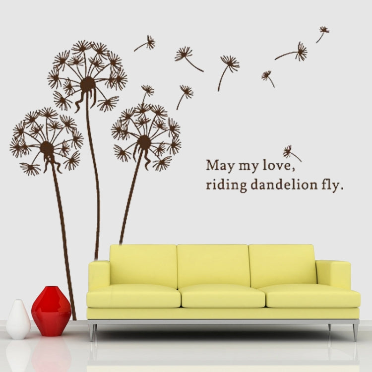 DIY Fashion Self Adhesive PVC Removable Wall Stickers / House Interior Decoration Pictures -- Dandelion, Size: 90cm x 60cm