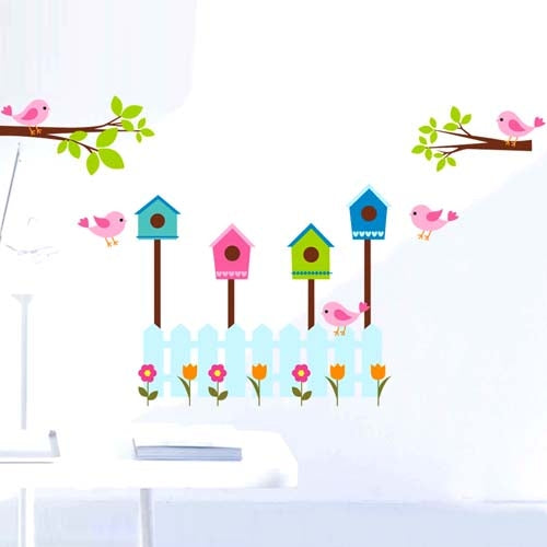 DIY Fashion Self Adhesive PVC Removable Wall Stickers / House Interior Decoration Pictures -- Fine Spring Day, Size: 90cm x 60cm