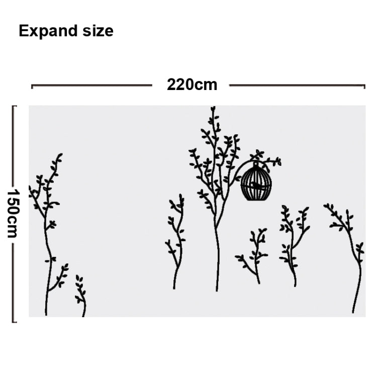 DIY Fashion Self Adhesive PVC Removable Wall Stickers / House Interior Decoration Pictures -- Line Forest, Size: 90cm x 60cm