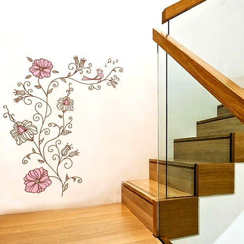 DIY Fashion Self Adhesive PVC Removable Wall Stickers / House Interior Decoration Pictures --Trees & Birds, Size: 90cm x 60cm