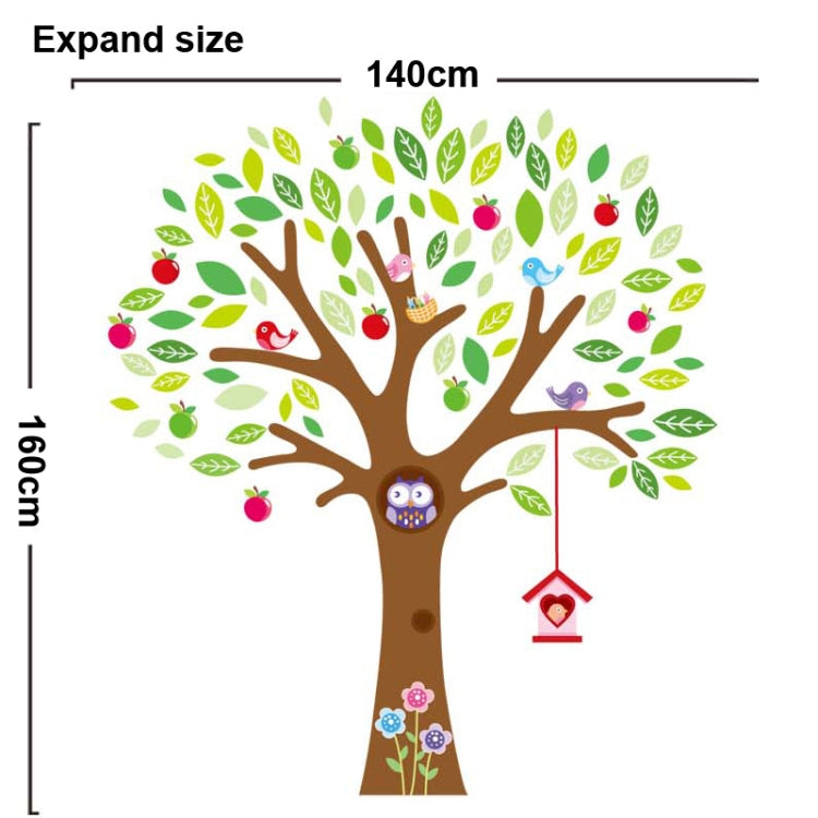 DIY Fashion Self Adhesive PVC Removable Wall Stickers / House Interior Decoration Pictures -- Cartoon Tree, Size: 90cm x 60cm