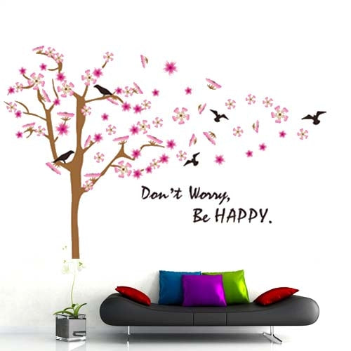 DIY Fashion Self Adhesive PVC Removable Wall Stickers / House Interior Decoration Pictures -- Peach Tree, Size: 90cm x 60cm