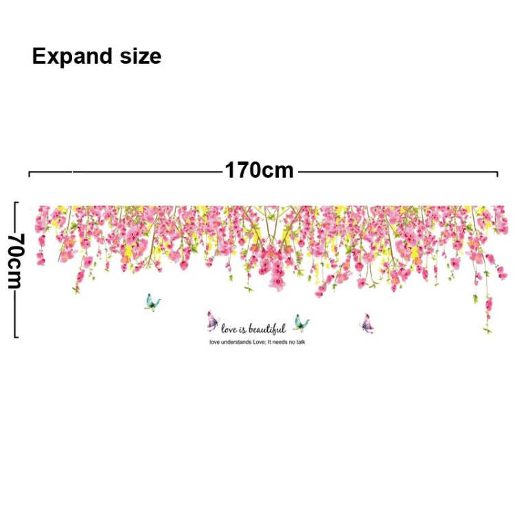 DIY Fashion Self Adhesive PVC Removable Wall Stickers / House Interior Decoration Pictures -- Romantic Cherry Tree, Size: 90cm x 60cm