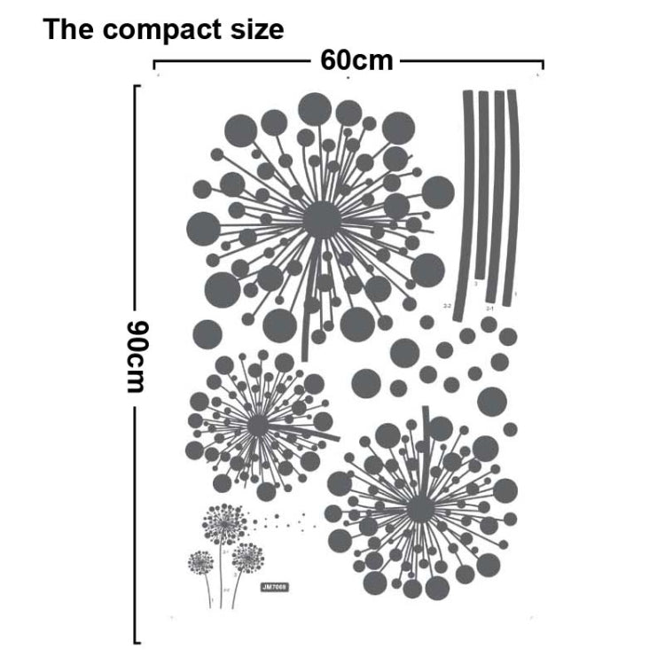 DIY Fashion Self Adhesive PVC Removable Wall Stickers / House Interior Decoration Pictures -- Andelion, Size: 90cm x 60cm