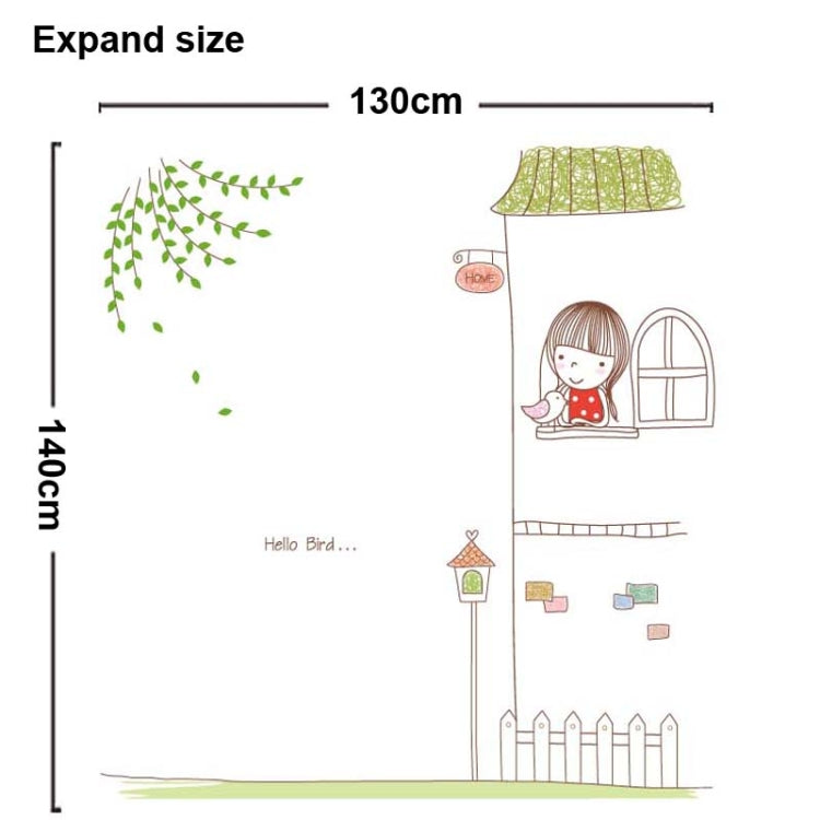 DIY Fashion Self Adhesive PVC Removable Wall Stickers / House Interior Decoration Pictures -- The Little Girl, Size: 90cm x 60cm