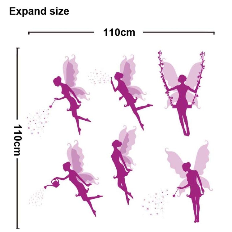 DIY Fashion Self Adhesive PVC Removable Wall Stickers / House Interior Decoration Pictures -- Angel Girl, Size: 90cm x 60cm