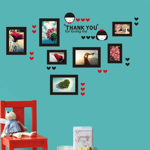 DIY Fashion Self Adhesive PVC Removable Combination Wall Stickers / House Interior Decoration Pictures -- Warmth Photo Wall, Size: 60cm x 90cm