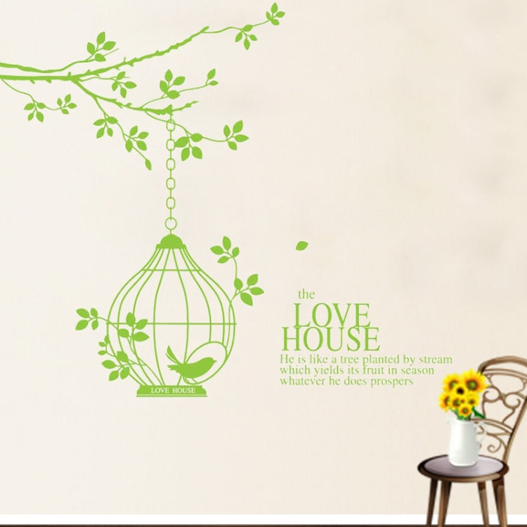 DIY Fashion Self Adhesive PVC Removable Wall Stickers / House Interior Decoration Pictures -- Love House, Size: 90cm x 60cm