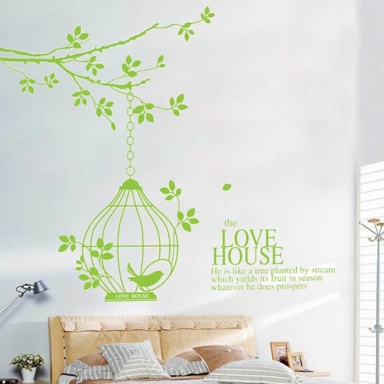 DIY Fashion Self Adhesive PVC Removable Wall Stickers / House Interior Decoration Pictures -- Love House, Size: 90cm x 60cm