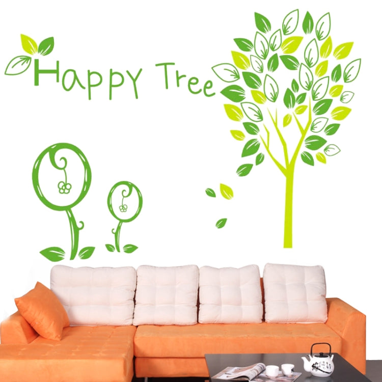DIY Fashion Self Adhesive PVC Removable Wall Stickers / House Interior Decoration Pictures -- Happy Tree, Size: 90cm x 60cm
