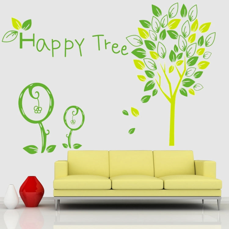 DIY Fashion Self Adhesive PVC Removable Wall Stickers / House Interior Decoration Pictures -- Happy Tree, Size: 90cm x 60cm
