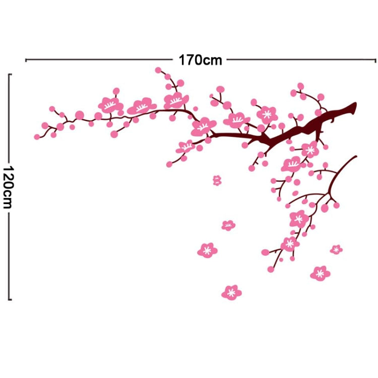 DIY Fashion Self Adhesive PVC Removable Wall Stickers / House Interior Decoration Pictures -- Plum Blossom, Size: 90cm x 60cm