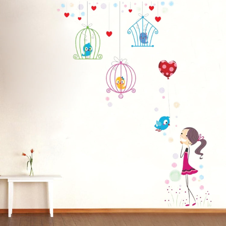 DIY Fashion Self Adhesive PVC Removable Wall Stickers / House Interior Decoration Pictures -- Birdcage, Size: 90cm x 60cm