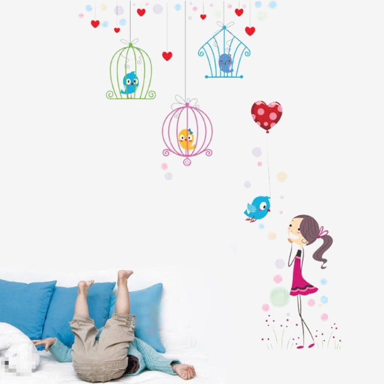 DIY Fashion Self Adhesive PVC Removable Wall Stickers / House Interior Decoration Pictures -- Birdcage, Size: 90cm x 60cm