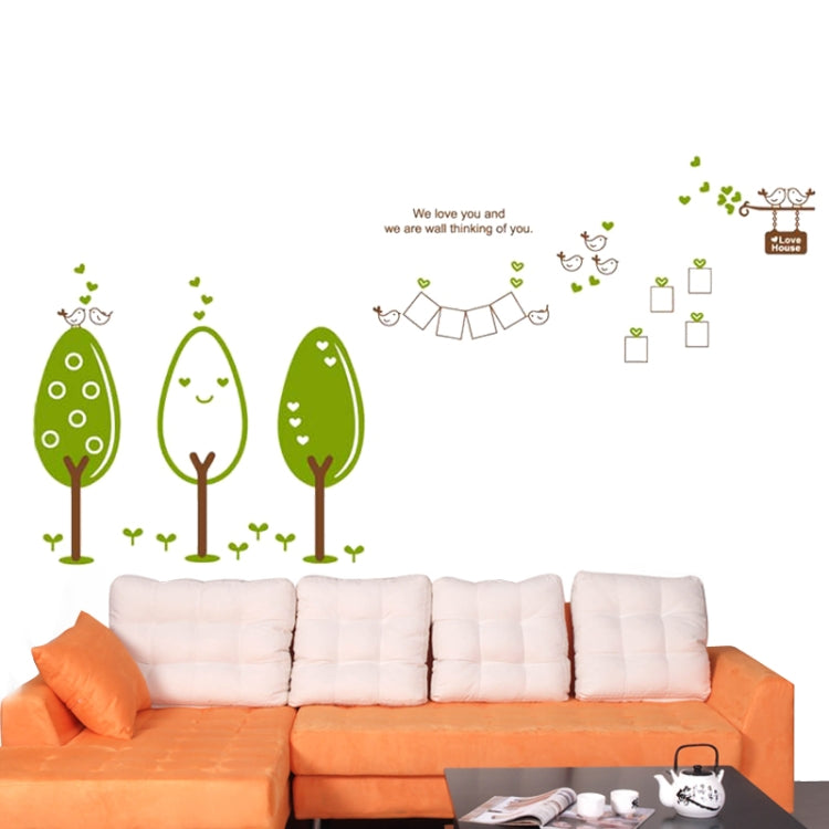 DIY Fashion Self Adhesive PVC Removable Wall Stickers / House Interior Decoration Pictures -- Tree & Bird, Size: 90cm x 60cm