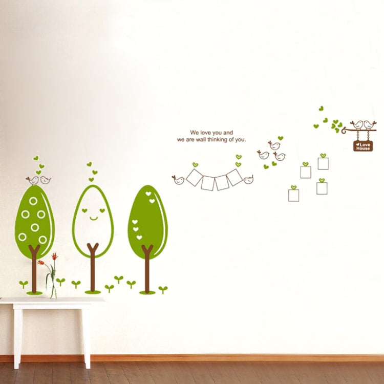 DIY Fashion Self Adhesive PVC Removable Wall Stickers / House Interior Decoration Pictures -- Tree & Bird, Size: 90cm x 60cm